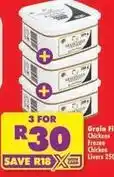 Shoprite Frozen - grain fed chickens chicken livers offer