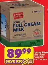 Shoprite Long life full cream milk offer