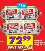 Shoprite Rainbow - premium polony offer