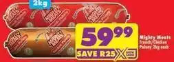 Shoprite French/chicken polony offer