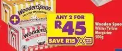 Shoprite Wooden spoon - white/yellow margarine offer