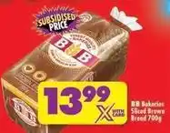 Shoprite Bb - sliced brown bread 700g offer