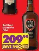 Shoprite Red heart - original rum offer