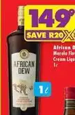 Shoprite African dew - cream liqueur offer