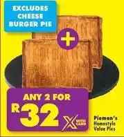 Shoprite Homestyle value pies offer