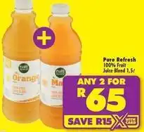 Shoprite Fruit juice blend offer