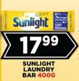 Goal Supermarket Sunlight Laundry Bar offer