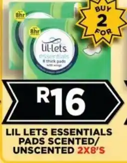 Goal Supermarket Lil Lets Essentials Pads offer