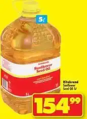 Shoprite Ritebrand - sunflower seed oil offer