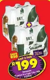 Shoprite Savanna - premium dry/light cider nrb offer
