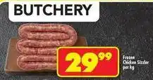 Shoprite Frozen - chicken sizzler offer