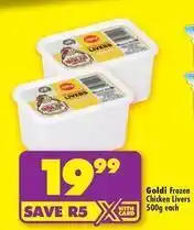 Shoprite Goldi - frozen chicken livers offer