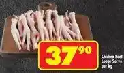 Shoprite Chicken feet loose serve offer
