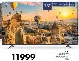 Save Hyper TCL QLED 75" Google TV offer