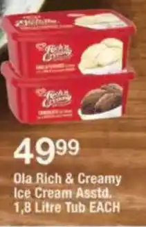 OK Foods Ola Rich & Creamy Ice Cream Tub offer