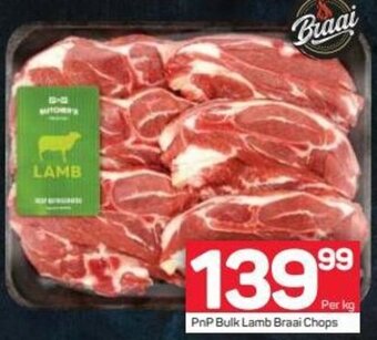 Pick n Pay PnP Bulk Lamb Braai Chops offer
