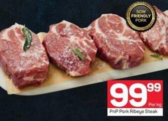 Pick n Pay PnP Pork Ribeye Steak offer