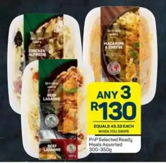 Pick n Pay PnP Selected Ready Meals Assorted 300-350g offer