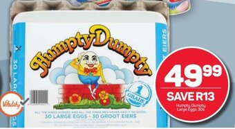 Pick n Pay Humpty Dumpty Large Eggs 30s offer