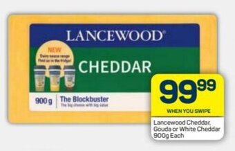 Pick n Pay Lancewood Cheddar, Gouda or White Cheddar 900g offer