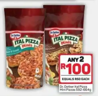 Pick n Pay Dr. Oetker Ital Pizza mini Pizzas 592-664g offer