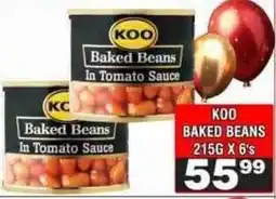 Advance Cash n Carry KOO Baked Beans In Tomato Sauce offer
