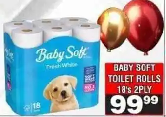 Baby Soft Toilet Rolls