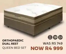 The Bed Shop Orthopaedic Dual Rest Queen Bed Set offer