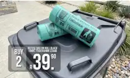West Pack Lifestyle REFUSE BAG ON ROLL BLACK offer