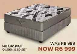 The Bed Shop Milano Firm Queen Bed Set offer