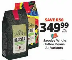 Checkers Jacobs Whole Coffee Beans offer