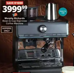 Checkers Morph Richards Bean to Cup Espresso Coffee Machine offer