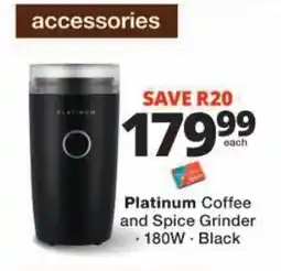 Checkers Platinum Coffee and Spice Grinder offer