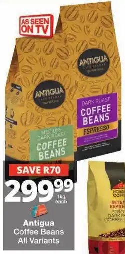 Checkers Antigua Coffee Beans offer