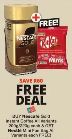 Checkers Nescafe Gold Instant Coffee offer