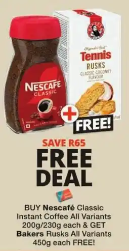Checkers Nescafe Classic Instant Coffee offer