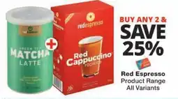 Checkers Red Espresso Product Range offer