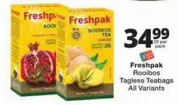 Checkers Freshpak Rooibos Tagless Teabags offer