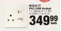 Build It BUILD IT PVC USB Socket offer