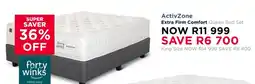 Dial a Bed Forty Winks ActivZone Extra Firm Comfort Queen Bed Set offer