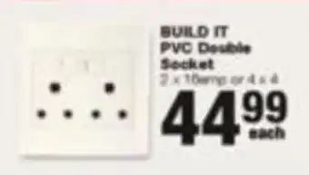 Build It BUILD IT PVC Double Socket offer