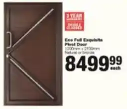Build It Eco Full Exquisite Pivot Door offer