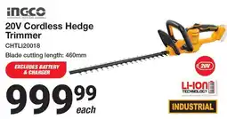 Mica INGCO 20V Cordless Hedge Trimmer offer