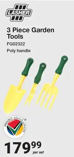 Mica Lasher 3 Piece Garden Tools offer