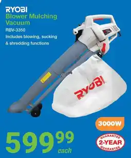 Mica RYOBI Blower Mulching Vacuum offer