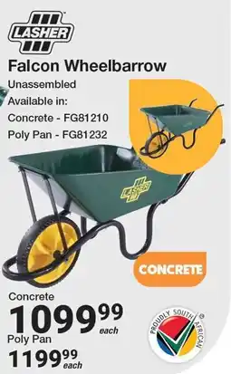 Mica Lasher Falcon Wheelbarrow offer