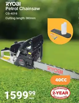 Mica Ryobi Petrol Chainsaw offer