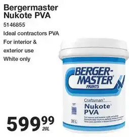 Mica Bergermaster Nukote PVA offer