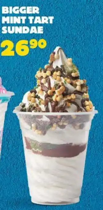 Hungry Lion Bigger Mint Tart Sundae offer