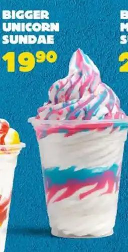 Hungry Lion Bigger Unicorn Sundae offer